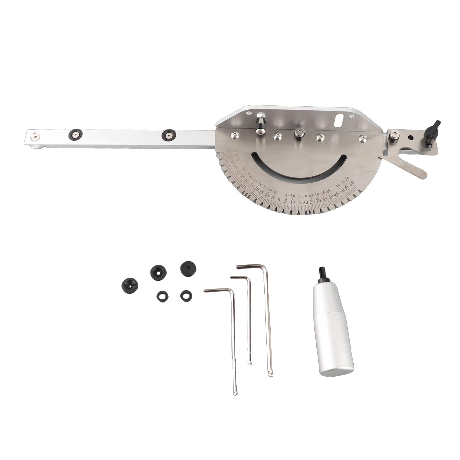 Generic Calibro Obliquo di Precisione per Seghe da Tavolo e Tavoli Fresa, Barra Obliqua Standard in Alluminio da 3/8" X 3/4" con Meccanismo di Bloccaggio, Utensile da Taglio Angolare per la