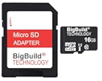BigBuild Technology 16GB Ultra Fast 80MB/s microSDHC Memory Card for DJI Air 2S, Combo, Mavic 3, Mavic Air 2, Mini 2 Drone