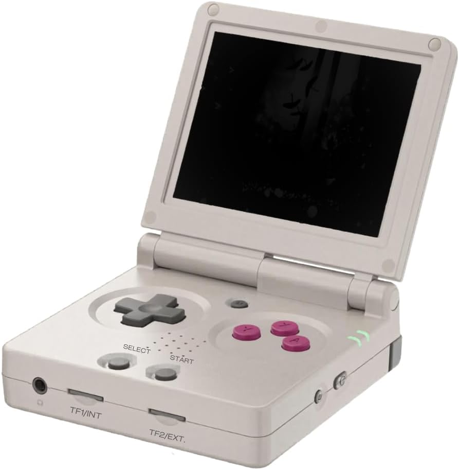 Console Portátil Retrô Flip com 5000 Jogos - Rg35Xxsp - Wi-Fi 5G, Bluetooth e Saída para Tv (Bege)