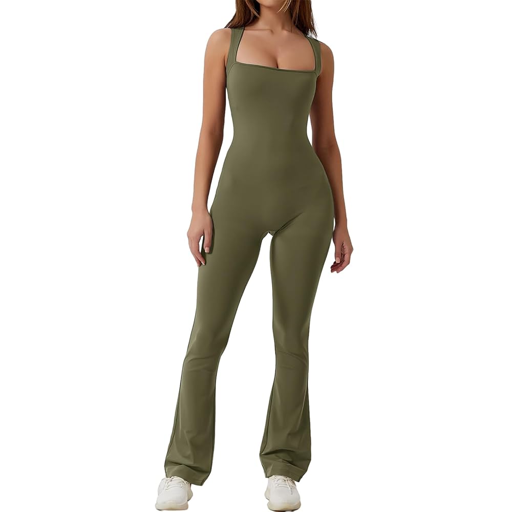 ORANDESIGNE Damen Jumpsuit – Ärmellos, Eng & Flared | Für Yoga, Fitness & Lässige Alltagsoutfits