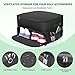 Misoda Golf Trunk Organizer with Shoe Storage, Golf Gifts for Men,2-Pair Capacity, Waterproof Car Trunk Locker Storage Box for Golf Gear and Accessories,Golfer Gifts(Black)