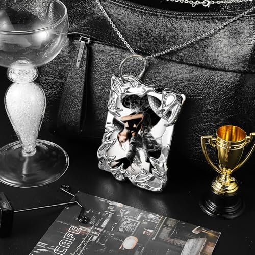 JIYIN Photocard Holder, Kunststoffe Unregelmäßig Rahmen Kpop Photocard Holder Kpop Keychain ID Card Holder Badge Holder Y2K Fotokartenhalter