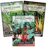 Sow Right Seeds - Swiss Chard Seed Collection for Planting Vegetable Garden