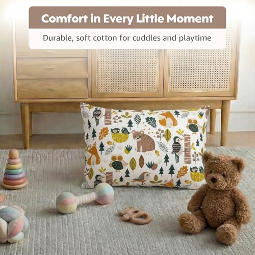 Image of a baby cherry Kids Pillow with 1 Pillowcase- 30x45 cm Perfect Toddler Pillow for Sleeping |Little Baby Pillow for Boys & Girls (2Yr to 6 Yr)