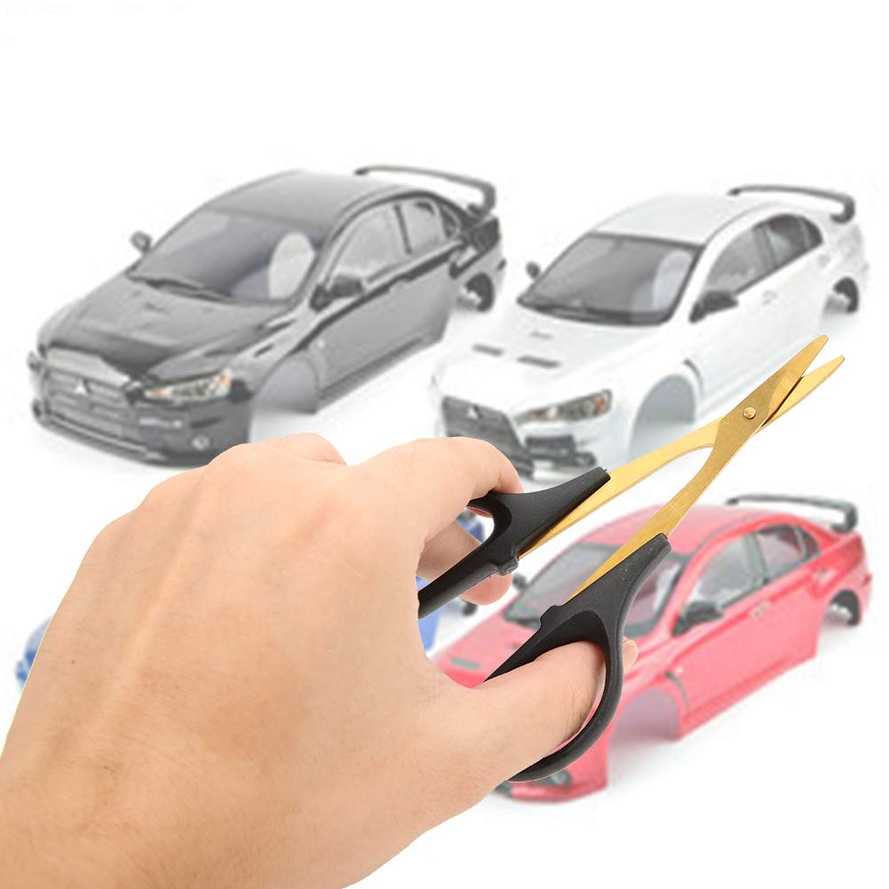 RC Curved Scissors, Model Car Body Cutting Tool, Precision Cutting for RC Truck Enthusiasts RC Body Shell Trimming - Image 4
