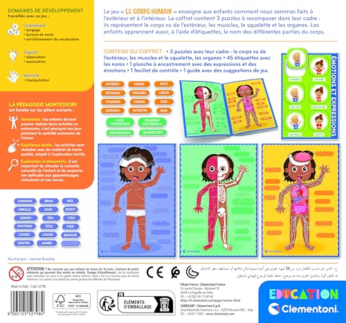 Clementoni Le corps humain Montessori - vue 4