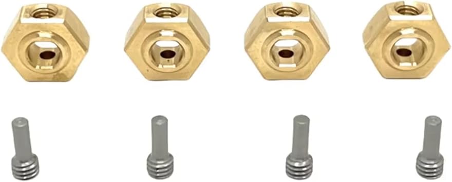 RC Cars Models For Hyper GO For MJX 1/12 H12Y H12P Metal Brass 12mm Wheel Hex Hub Connector Screw RC Car Upgrade OP Accessories Parts Replacement