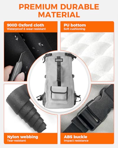 FOXFOCUS Waterproof Dog Backpack Carrier