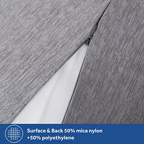Silkyrest Weighted Blanket Cover 60"X80" Queen Size With 10 Ties Double-Sided Cooling Removable Duvet Cover For Weighted Blankets Soft Breathable And Comfort Machine Washable (Just Cover), Grey #TOP4