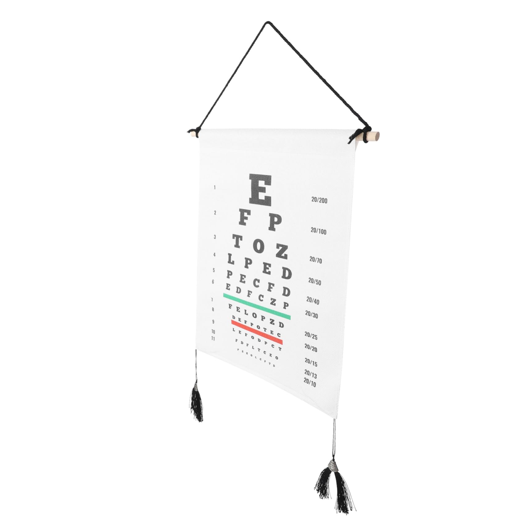 SOLUSTRE Eye Chart Visual Testing Chart Break-Proof Exam Wall Chart Classroom Supply