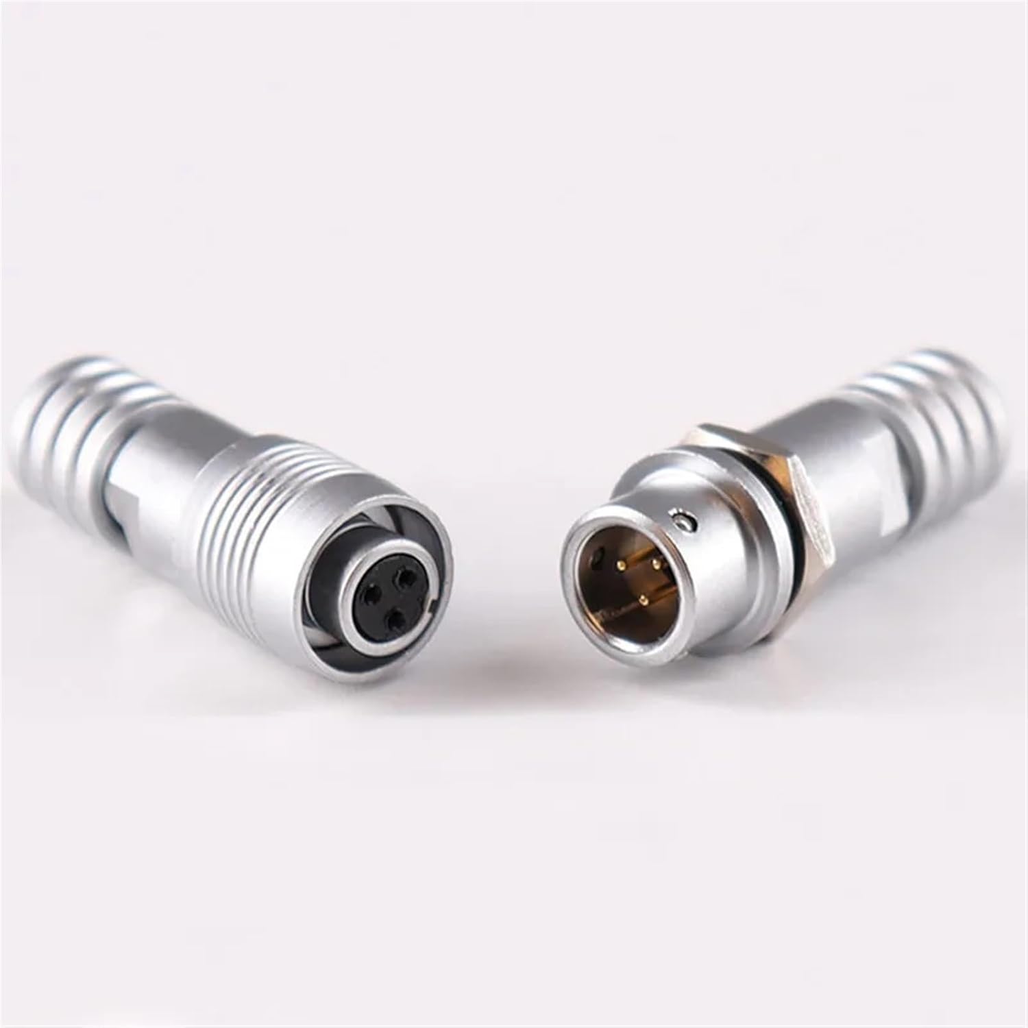 1PCS XS6 mini Socket 2Pin 3Pin 4Pin 5Pin 6mm Flange Quick Connector Push-Pull Docking connectors Angle(XS6-3PIN)