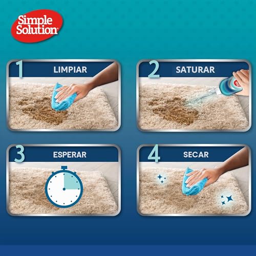 Miniatura 3 de Simple Solution Destructor De Orina Para Mascotas, Descompone La Orina Para Neutralizar Las Manchas Y El Olor, Evita Que Se Repitan Las Marcas, 1 Litro Paquete De 4
