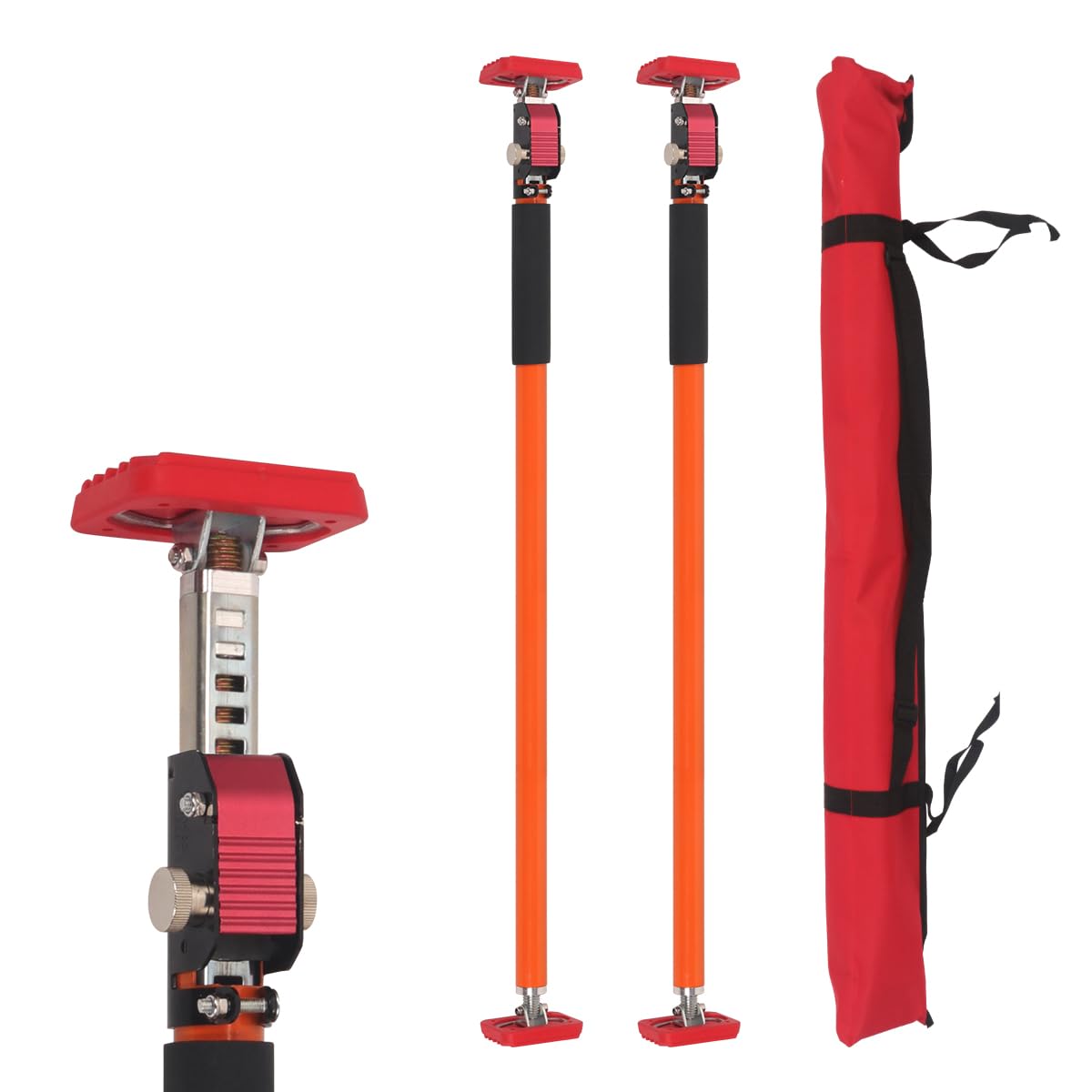 Verstelbare steunstang 120 kg pro Paar, stalen steunstang voor kastinstallatie, 2 stuks