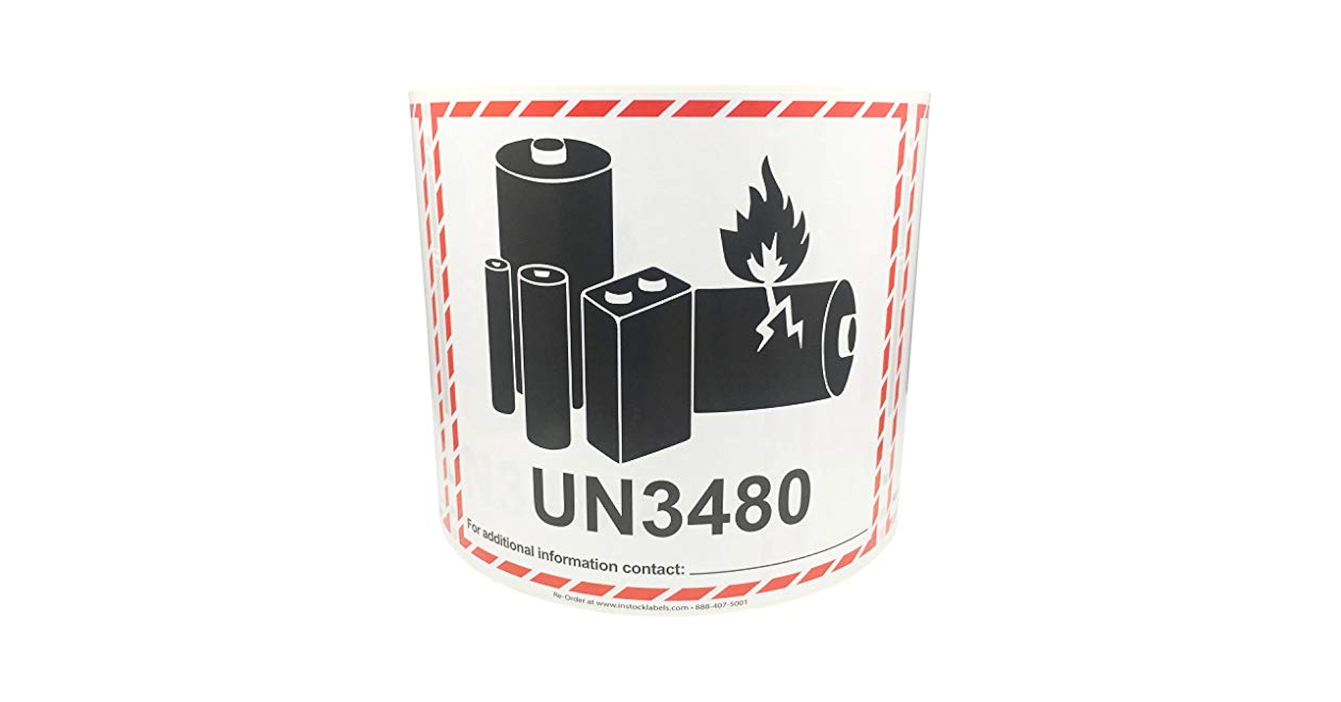Amazon.com : Caution Lithium Battery Labels UN3480 4.5 x 5
