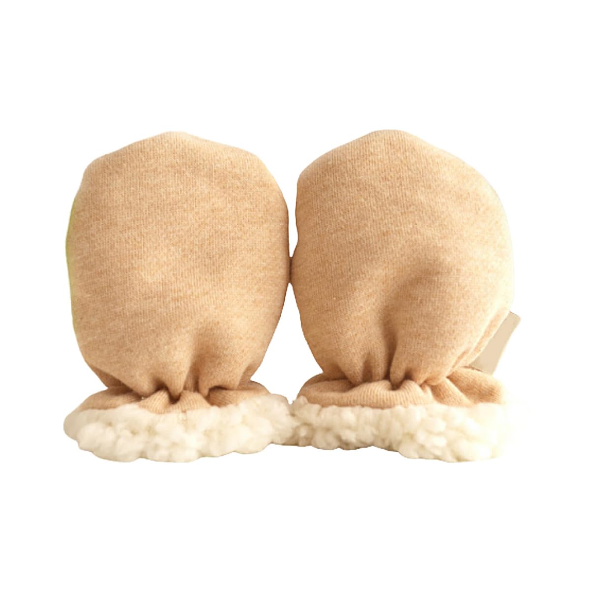 FOMIYES Scratch Winter Gloves Thickened Cotton Hand Covers for Boy Girl Warm Mittens Light Brown for Autumn and Winter Use Fits