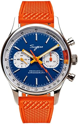 Seagull 1963 ST1901 Venus 40mm Chronograph Sapphire, Display Back, 2 Straps BNIB - Foto 9