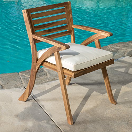 Christopher Knight Home Coronado Acacia Wood Bistro Set, 3-Pcs Set, Teak Finish - Image 3