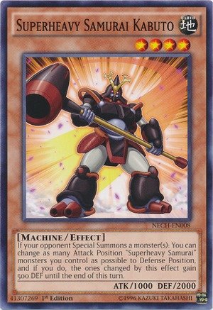 Amazon.com: YU-GI-OH! - Superheavy Samurai Kabuto (NECH-EN008
