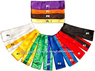 Kung Fu Sash Tai Chi Belt Martial Arts Equipment - 18 Colors Sashes for Wushu, Shaolin Use. Ac007