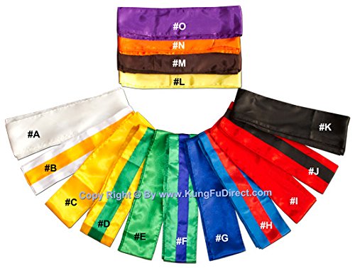 KungfuDirect Sash - White/Yellow