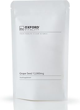 Grape Seed Extract 12,000mg Tablets | Grape Seed Supplement | Food Supplement | Oxford Vitality | Pack of 120
