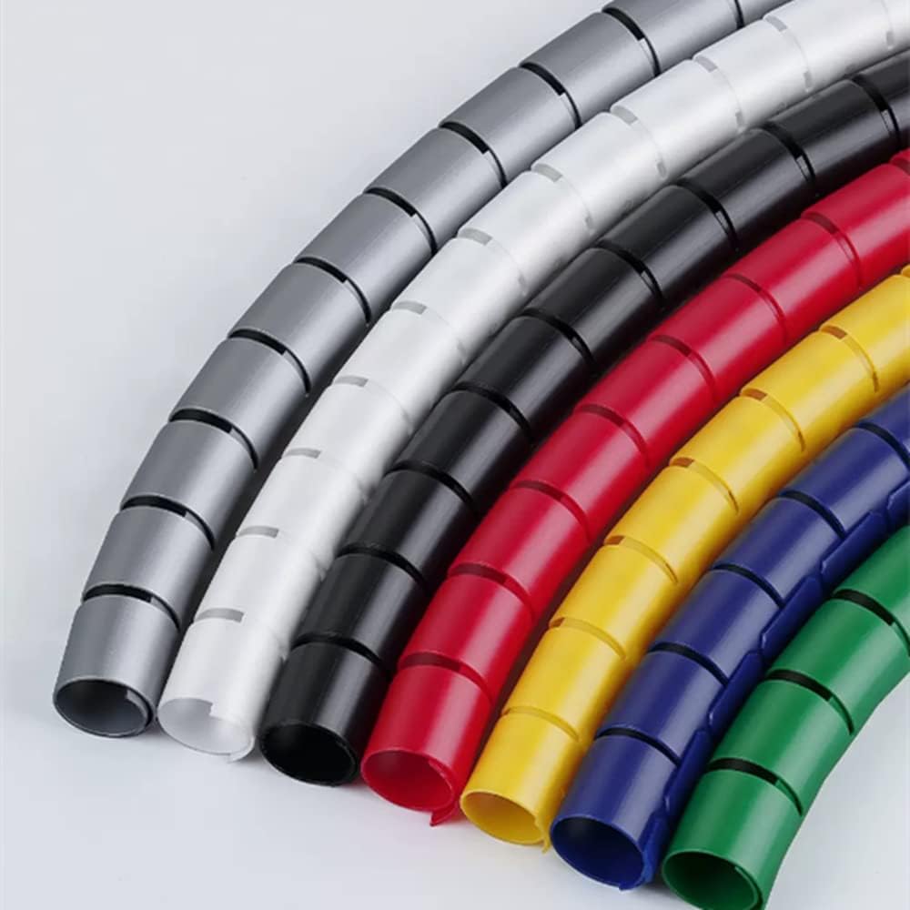 Amazon.com: 10M Length Cable Management Sleeve,Spiral Wire Wrap Tube ...