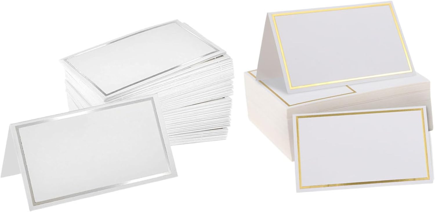200pcs Place Cards for Wedding Party Table Setting Name Cards Decorative Tent Holders