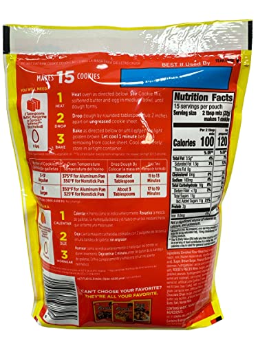 Reese's Pieces Peanut Butter Cookie Mix Bundle: (2) 11.9Oz Pouches & Thisnthat Recipe Card #TOP3