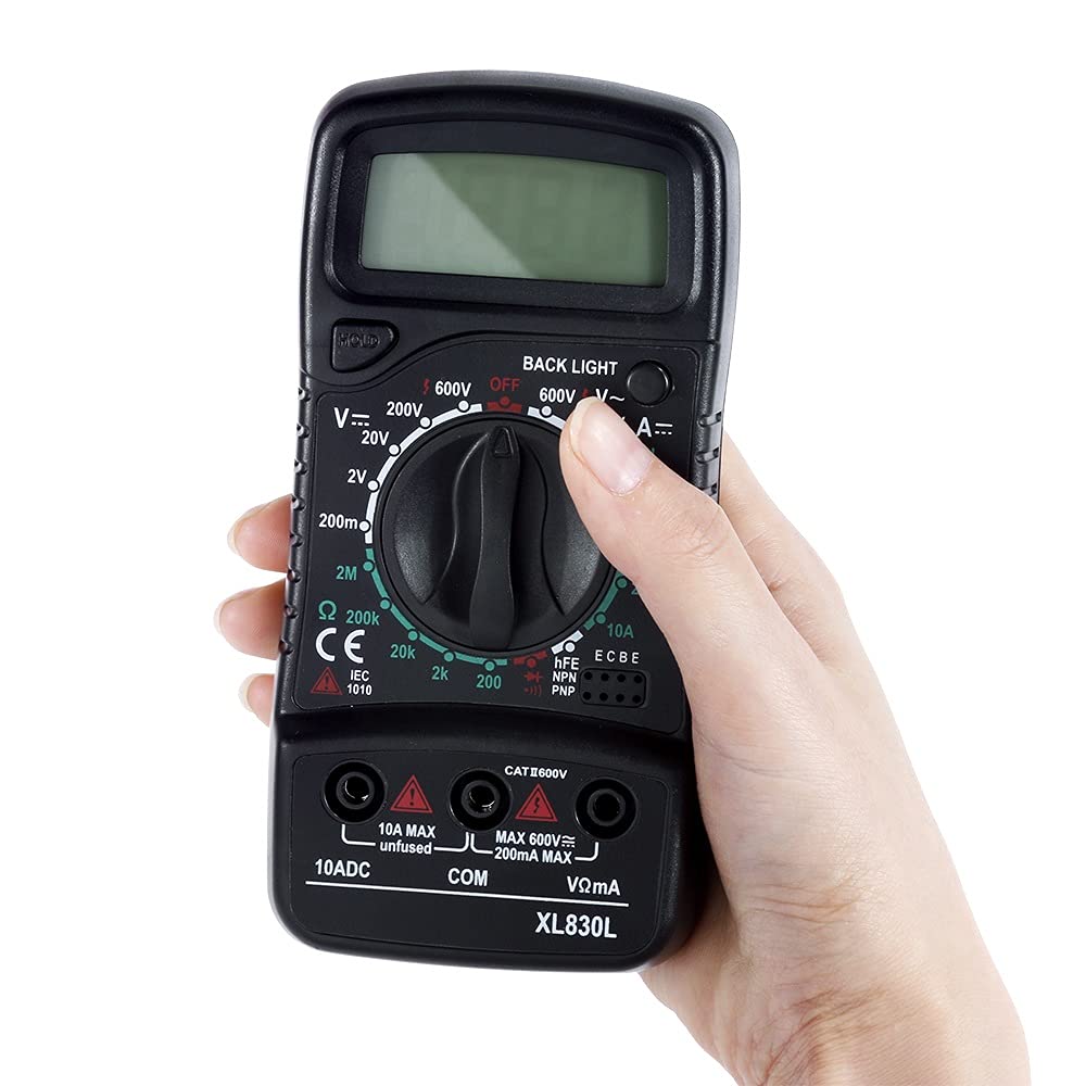 XL830L AC/DC Handheld LCD Digital Multimeter Electric Meter Tester Automotive Electronic Crystal Tester Capacitance Meter