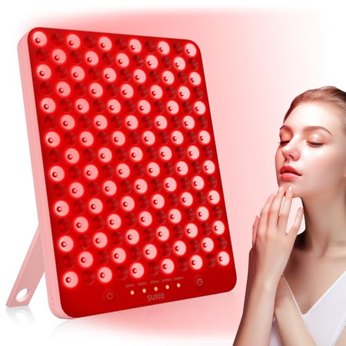 SUXIO Red Light Therapy Lamp with Eye-Patch