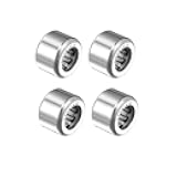 uxcell HK081410 Drawn Cup Needle Roller Bearings, Open End, 8mm Bore, 14mm OD, 10mm Width 3950N Static Load 3800N Dynamic Load 25000rpm Limiting Speed 4pcs