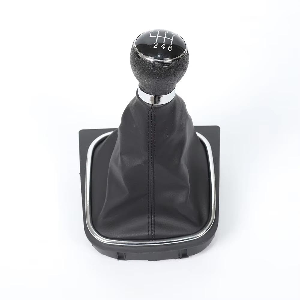 YDXHERTA for Sagitar for Golf 6 MK5 MK6 for Jetta Shift Handball Dust Cover Manual Transmission Automotive Parts Gear Head Auto Parts(Pure Black 6-Speed)