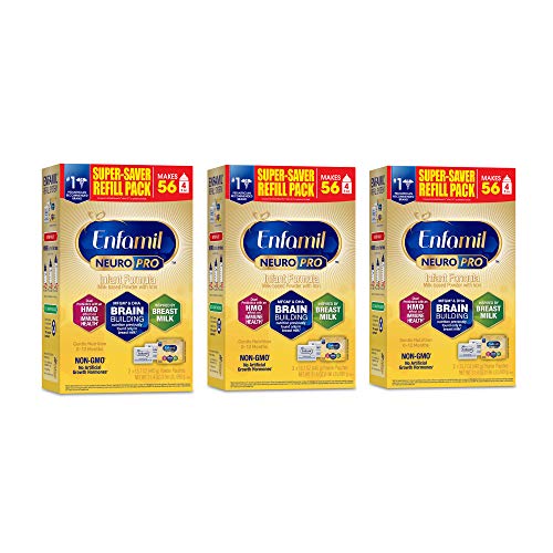 Enfamil NeuroPro Infant Formula - Brain Building Nutrition Inspired by Breast Milk - Powder Refill Box, 31.4 oz (Pack of 3)