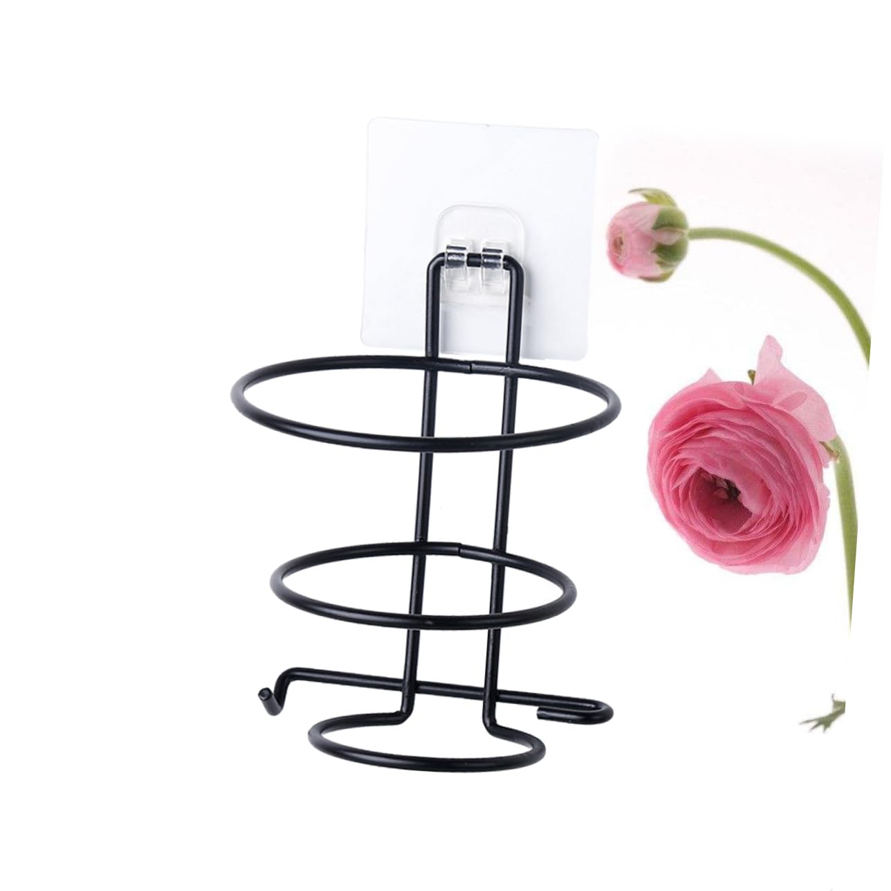 DOITOOL 3stücke Wandhalterung Für Haartrockner Fönhalter Aus Robustem Minimalistisches Design Für Badezimmer Hohe Temperaturbeständigkeit Platzsparende Aufbewahrung Schwarz