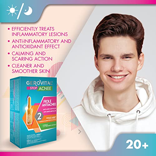 Miniatura 5 de Suero Facial Anti Acné Con Ácido Salicílico Y Niacinamida, Seborregulador, Antiinflamatorio, Corrector De Manchas, Tratamiento Intensivo Para Granos, 10 Ampollas X 2ml, Gerovital Stop Acnee