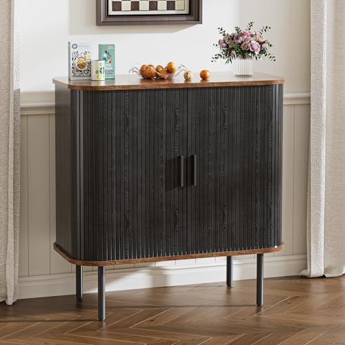 BonVache Küchenschrank, Sideboard mit Zwei Schiebetüren,...