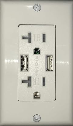 4 0A super high speed USB charger Outlet USB Wall Outlet 15A 20A TR Receptacle for iPhone iPad