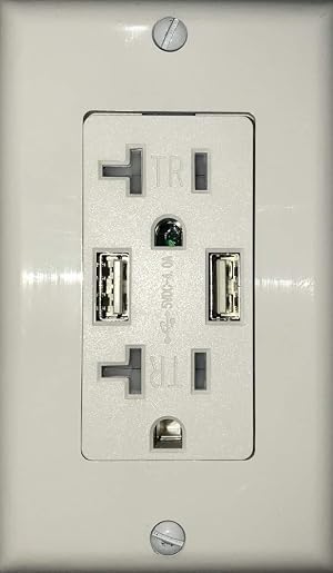 4 0A super high speed USB charger Outlet USB Wall Outlet 15A 20A TR Receptacle for iPhone iPad