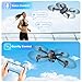 Drones with Camera for Adults 1080P HD Foldable Drone with Carrying Case Drone with One Key Take Off/Land, 3 Speed Mode, 360° Flip Dark Black