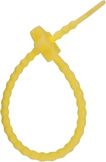 ケーブルバンド 結束バンド 5本入 シリコン カラーループ まとめ買い カラフル ケーブルクリップ コード 収納 かわいい グッズ まとめる 結ぶ 星型 イエロー