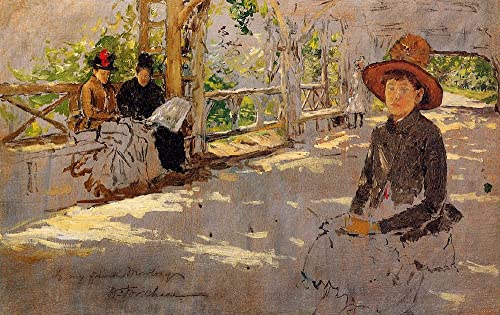 Affiches sur toile 58x90 cm Femmes sous treillis William Merritt