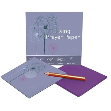 Flying Wish Paper Dandelion Prayer Mini Wishing Kit, Intention Setting Gift