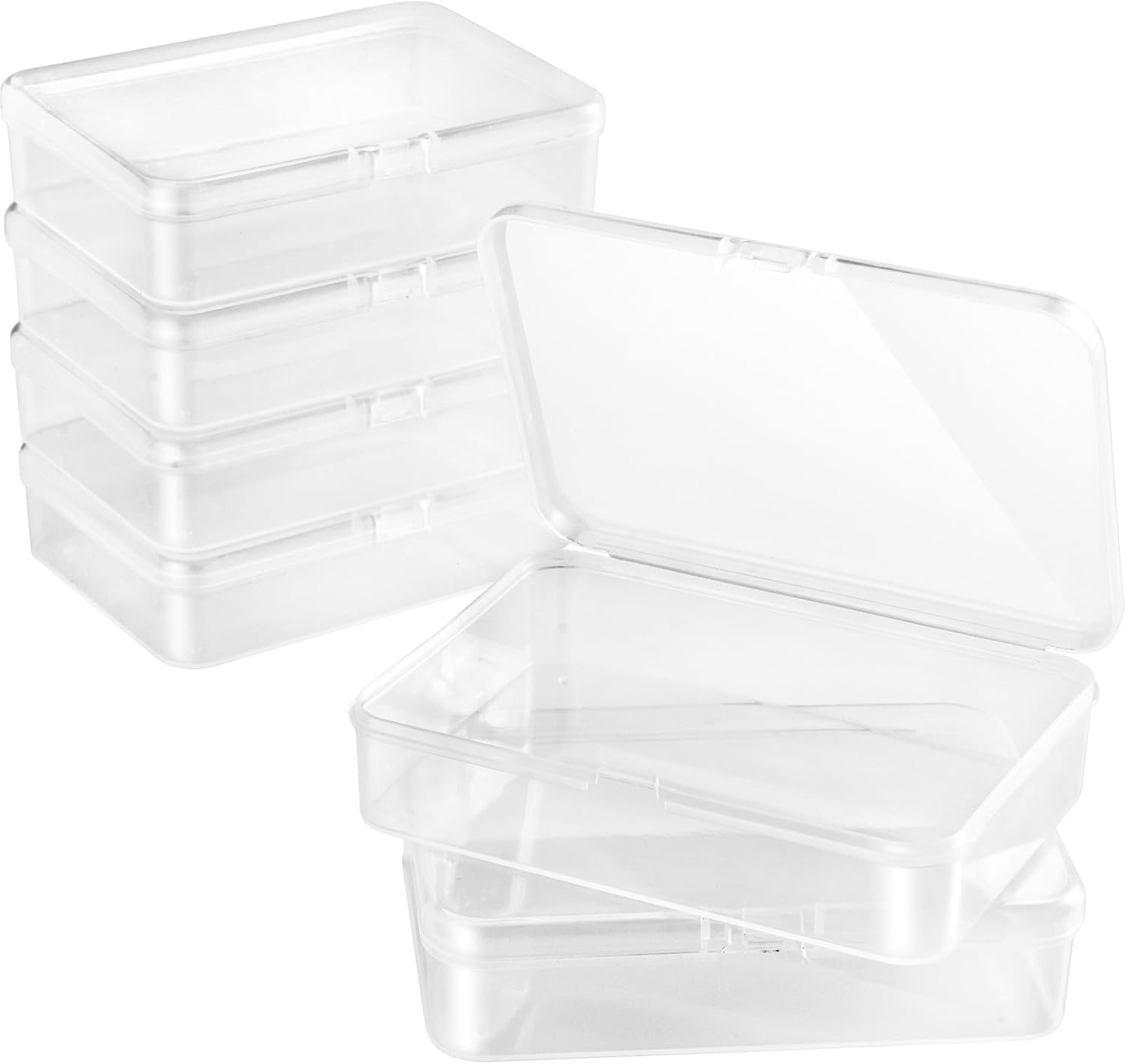 Amazon.com: 6 PCS Storage Box, Small Plastic Containers with Lids ...