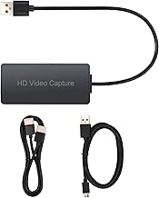 CAMWAY HDMI Capture Board, 4k USB 2.0 Video Capture, HDMI Game Capture, Video Capture Card for Recording, Live Streaming, Conferencing, with Output1/Output2, for Windows 7 /8 /10 /Linux/Mac