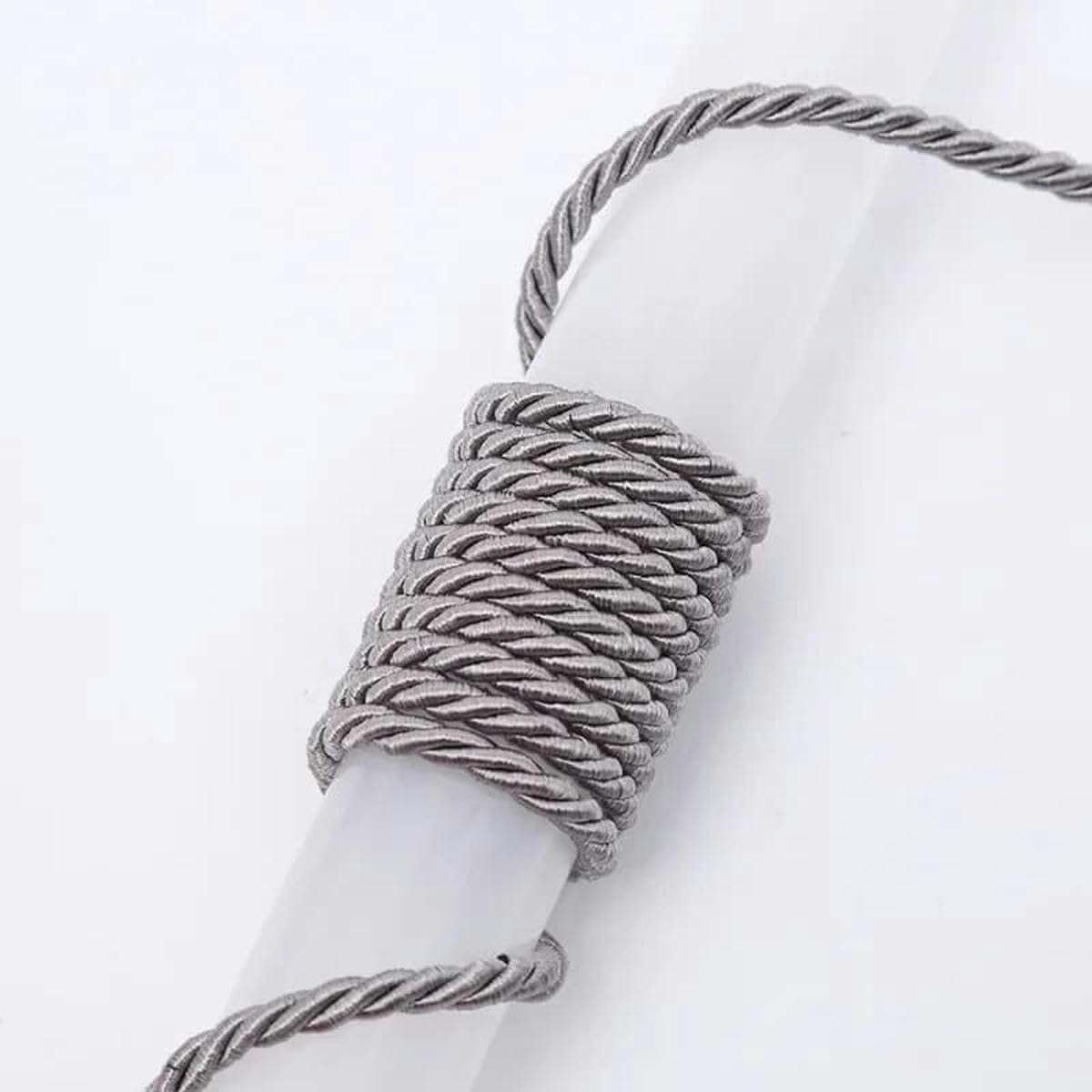 Macrame Cord Twisted String 5mm 3-Ply Braided Polyester Cord Multicolor 5M 10M For DIY Craft Decor(Grey 5mm,5Meter)
