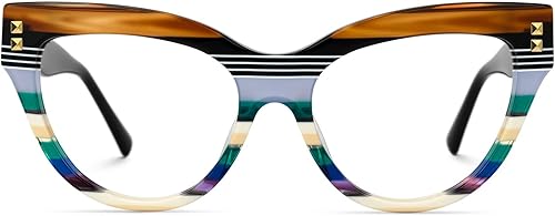 Miniatura 8 de VOOGLAM Gafas de ojo de gato de gran tamaño con estilo para mujer, gafas antifatiga ocular Kornegay