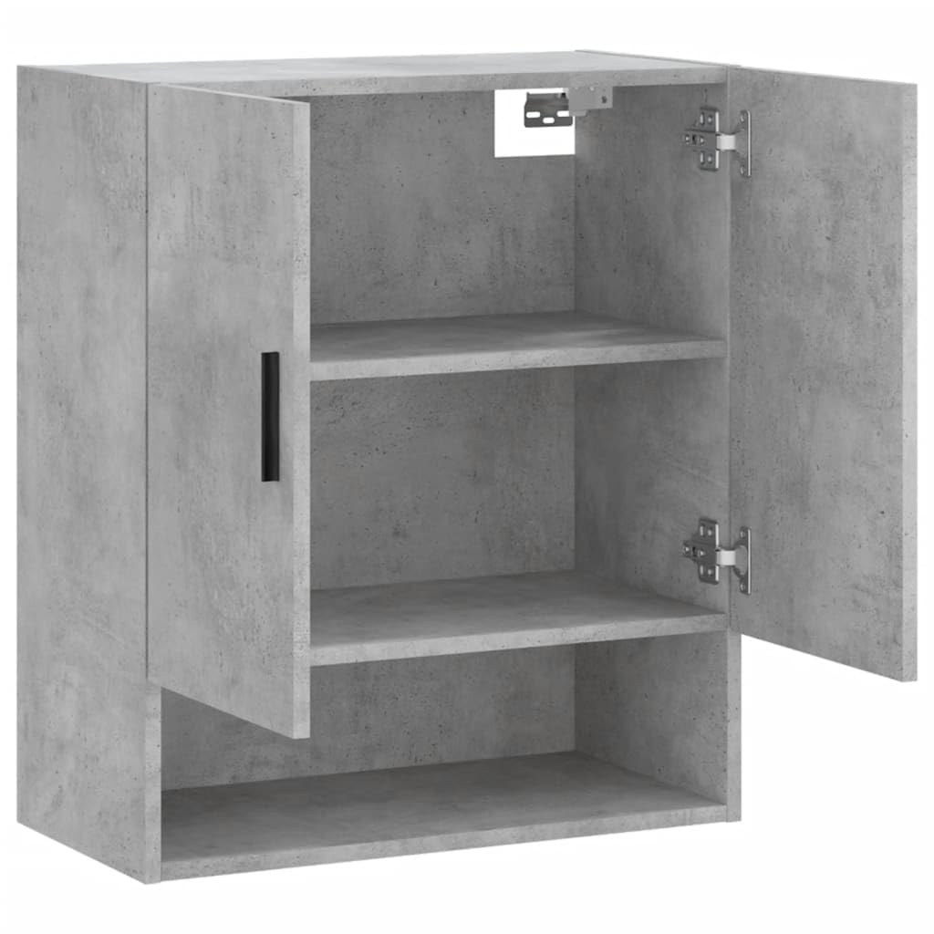 Szafka ścienna szara beton 60 x 31 x 70 cm drewno wielowarstwowe