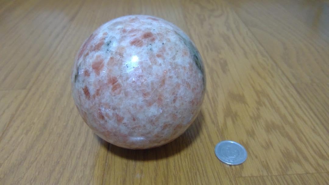 Amazon.co.jp: サンストーン大きい丸玉 パワーストーン置物 : 文房具