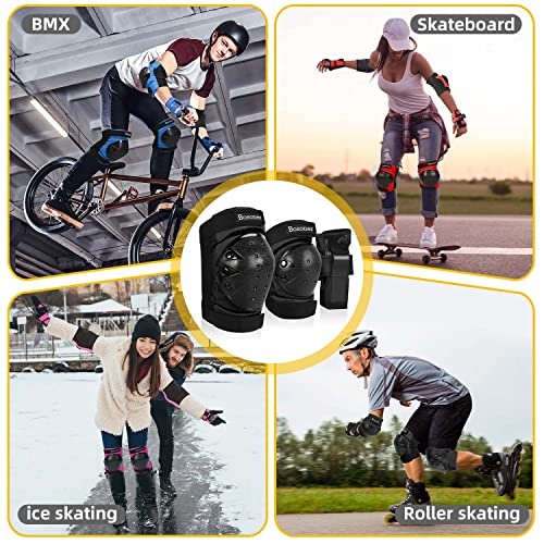 image for BOSONER Roller and Skating Pads for Kids-Youth-Adults: Knee Pads and E