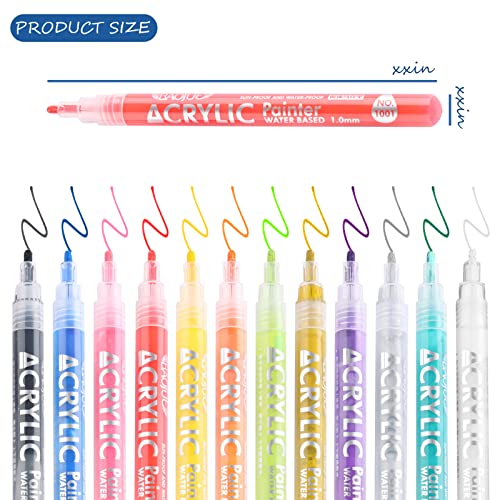 U-Shinein 12 Colors Nail Art Pens, 3D Painted Drawing Nail Graffiti Pen, Liner Nail Point Quick Dry & Waterproof Nail Art Diy Painting Pen, Doting Flower Letter Abstract Lines Details Pen Nail Art Kit #TOP5